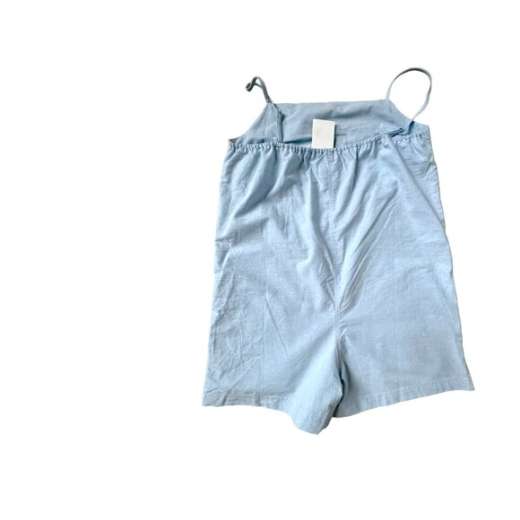 Things Between Chambray Sleeveless Romper Women Size M NWT - Picture 2 of 6
